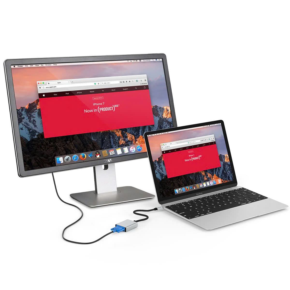 Bộ chuyển đổi USB-C sang VGA Lention CU108V-4