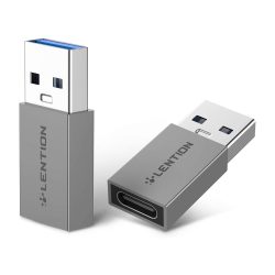 Đầu chuyển đổi USB-A sang USB-C Lention H3 - Đầu đực: USB-A - Đầu cái: USB-C