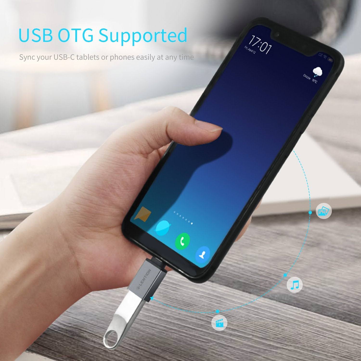 Đầu chuyển đổi USB-C to USB-A Lention C3-3