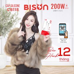 cap-sac-bison-200w-sac-nhanh-5a-mau-trang-boc-silicone-sieu-ben-cb118